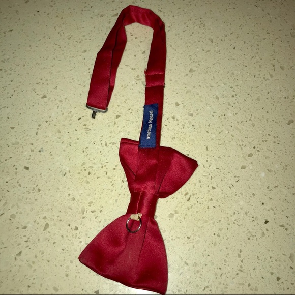 American Apparel Traditional bow tie Red Satin - Picture 5 of 6